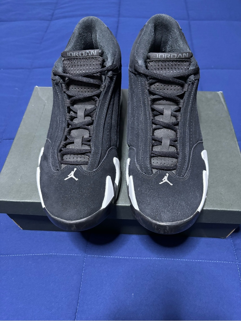 Jordan 14 Retro Black White 2023 Size 9.5